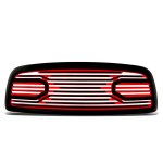 2009 Dodge Ram Black Red Custom Grille