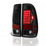 2005 Ford F550 Super Duty Black LED Tail Lights