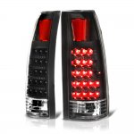 1997 Chevy 3500 Pickup LED Tail Lights Black