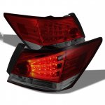 2011 Honda Accord Sedan Red and Smoked LED Tail Lights
