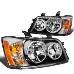 2001 Toyota Highlander Black Headlights