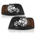 2004 Ford Expedition Black Headlights