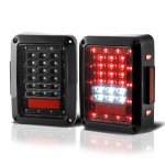 2011 Jeep Wrangler JK Black LED Tail Lights