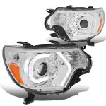 2012 Toyota Tacoma LED Tube DRL Projector Headlights