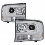 2000 Ford Excursion Tube DRL Projector Headlights