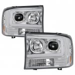 2002 Ford F450 Super Duty Tube DRL Projector Headlights