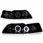 2000 Ford Mustang Black Smoked Projector Headlights