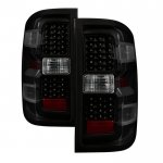 2017 Chevy Silverado 2500HD Black Smoked LED Tail Lights