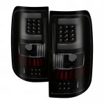 2005 Ford F150 Black Smoked Tube LED Tail Lights