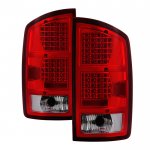 2005 Dodge Ram 2500 Red Clear LED Tail Lights