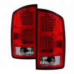 2004 Dodge Ram 3500 Red Clear LED Tail Lights