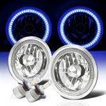 1975 Chevy Blazer Blue SMD Halo LED Headlights Kit