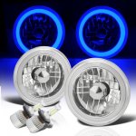 1967 Dodge A100 Blue Halo Tube LED Headlights Kit