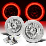 1979 Ford Courier Red Halo Tube LED Headlights Kit