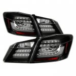 Honda Accord Sedan 2013-2015 Black LED Tail Lights