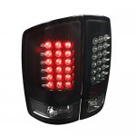 2007 Dodge Ram 3500 Black Smoked LED Tail Lights