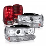 2002 Chevy Tahoe Halo Projector Headlights LED Tail Lights