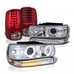 2006 Chevy Tahoe Halo Projector Headlights LED Bumper Tail Lights