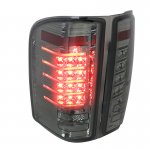 Chevy Silverado 2500HD 2007-2014 Smoked LED Tail Lights