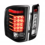 2009 Chevy Silverado 2500HD Black LED Tail Lights