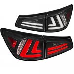 Lexus IS350 2006-2008 Black LED Tail Lights