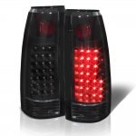 1997 Chevy 3500 Pickup LED Tail Lights Black