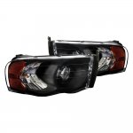 2004 Dodge Ram 2500 Black Retrofit Projector Headlights