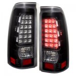 2002 GMC Sierra 1500HD LED Tail Lights Black and Clear