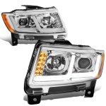 2011 Jeep Grand Cherokee Projector Headlights LED DRL 2011 Jeep Grand Cherokee Projector Headlights LED DRL
