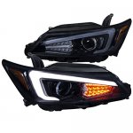 2012 Scion tC Smoked LED DRL Signal Projector Headlights