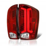 2016 Toyota Tacoma Red LED Tail Lights J2