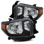 2016 Toyota Tundra Headlights Black