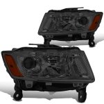 2015 Jeep Grand Cherokee Smoked Projector Headlights 2015 Jeep Grand Cherokee Smoked Projector Headlights