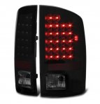 2007 Dodge Ram 3500 Black Smoked LED Tail Lights