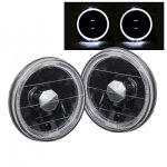 1984 BMW 3 Series Black Halo Sealed Beam Headlight Conversion High Beams