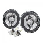 1985 Dodge Ram Van Black Chrome LED Headlights Kit