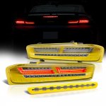 2017 Chevy Camaro Yellow LED Tail Lights Third Brake Light