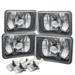 Cadillac Cimarron 1982-1985 Black Chrome LED Headlights Kit Low and High Beams