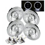 1990 BMW 3 Series White Halo LED Headlights Conversion Kit