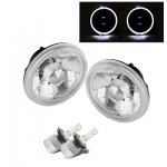 1961 Lincoln Continental White Halo LED Headlights Conversion Kit Low Beams