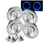 1972 Mercury Montego Blue Halo LED Headlights Conversion Kit