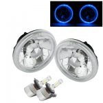 1975 Buick LeSabre Blue Halo LED Headlights Conversion Kit Low Beams