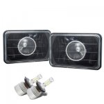 1991 Mercury Capri Black LED Projector Headlights Conversion Kit