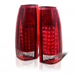 GMC Yukon 1992-1999 LED Tail Lights Red Clear