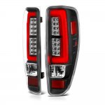 2004 Chevy Colorado Black LED Tail Lights Red Tube