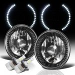 1985 Dodge Ram Van Black Chrome LED Headlights Kit