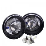 1980 Dodge D100 Black Chrome LED Projector Headlights Kit