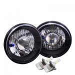 1979 Ford Courier Black Chrome LED Projector Headlights Kit