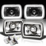 1987 Acura Integra Halo Tube Black Chrome LED Headlights Kit