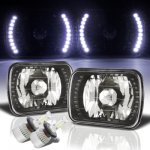 1985 Chevy C10 Pickup LED Black Chrome LED Headlights Kit